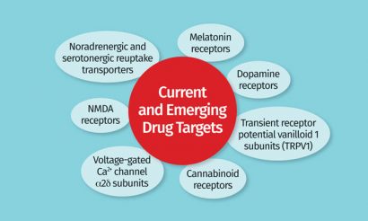 Figure 3: Current and emerging drug targets for treatments of fibromyalgia