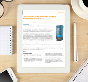 App Note- Computer-aided Assay Development for Charge Heterogeneity Analysis by iCE
