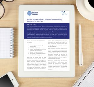 Application note: Rapidly isolate high-producing clones