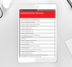 Demonstrated card: Our sample prep methods generate quality data using real samples