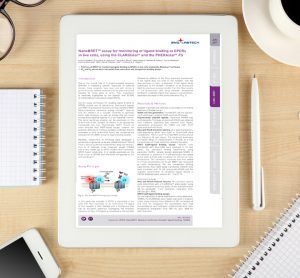 NanoBRETTM assay for monitoring of ligand binding to GPCRs in live cells, using the CLARIOstar® and the PHERAstar® FS