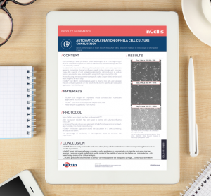 Application note: Automatic calculation of HeLa cell culture confluency