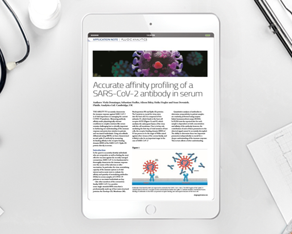 Accurate affinity profiling of a SARS-CoV-2 antibody in serum