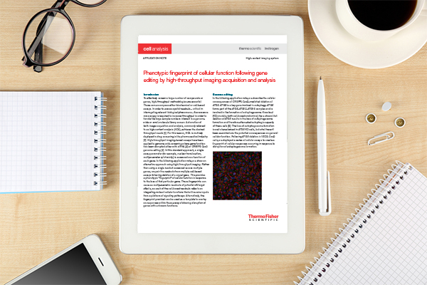 Thermo Fisher Scientific - Phenotypic fingerprint of cellular function