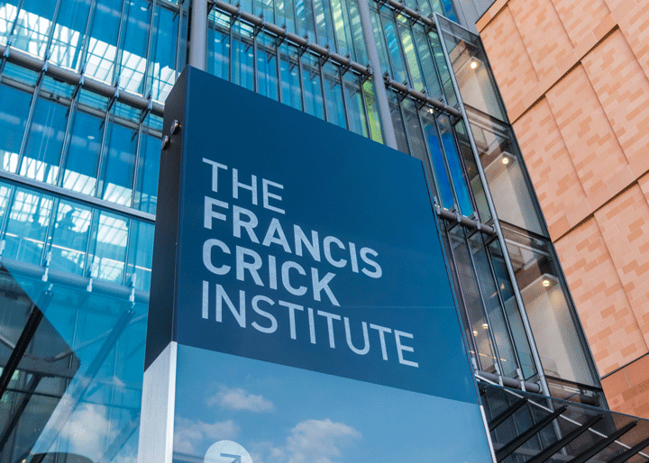 The Francis Crick Institute sign