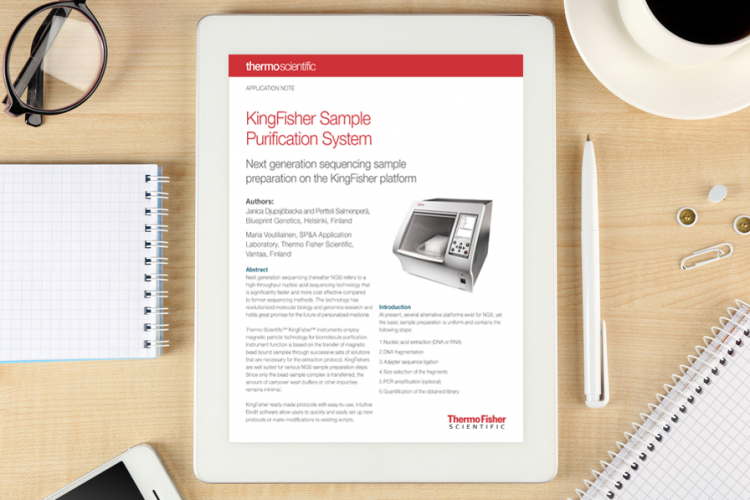Application note: KingFisher sample purification system