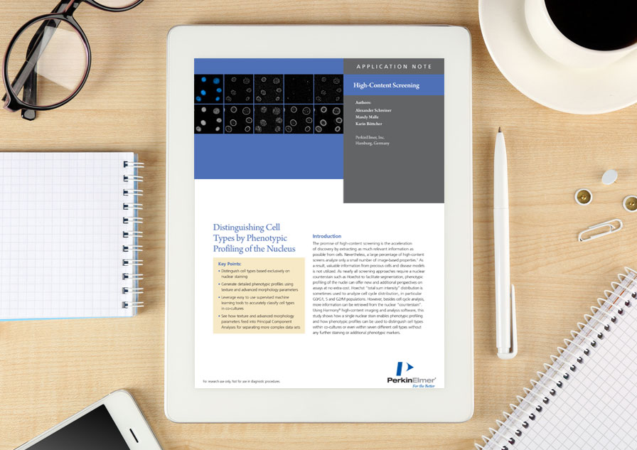 App note: Distinguishing cell types by phenotypic profiling