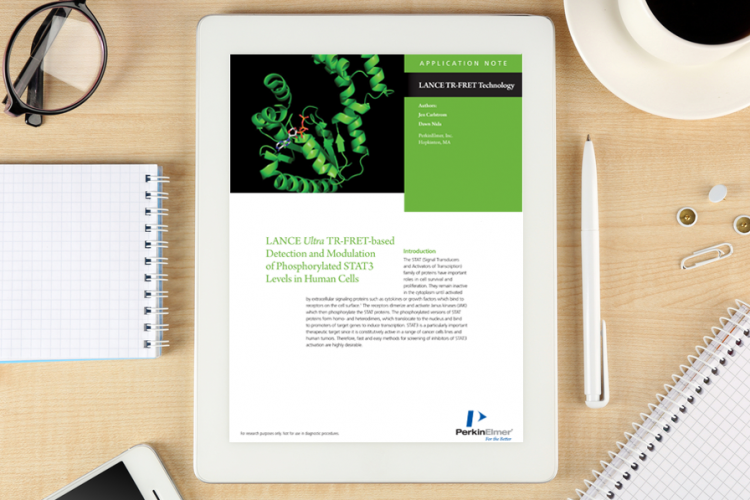 Application note: LANCE Ultra TR-FRET –based detection and modulation of Phosphorylated STAT3 levels in human cells