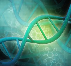 3d render of dna structure