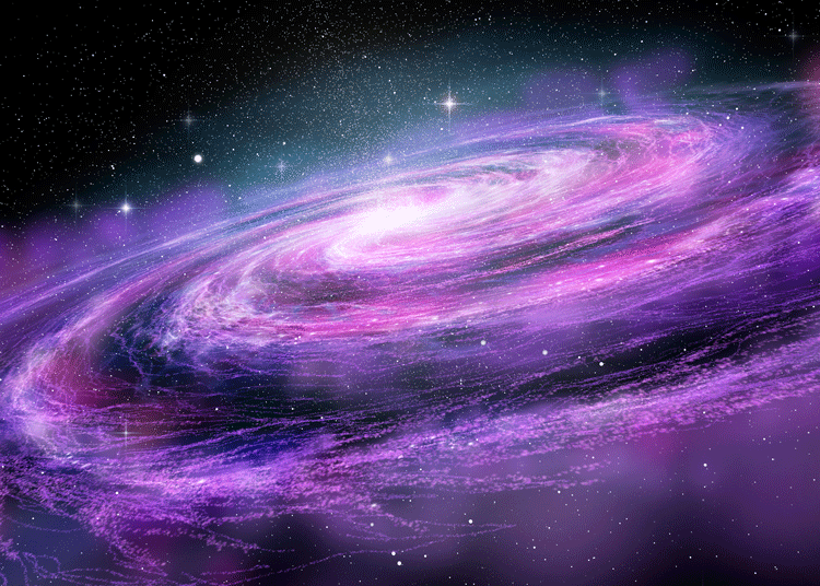 Purple galaxy