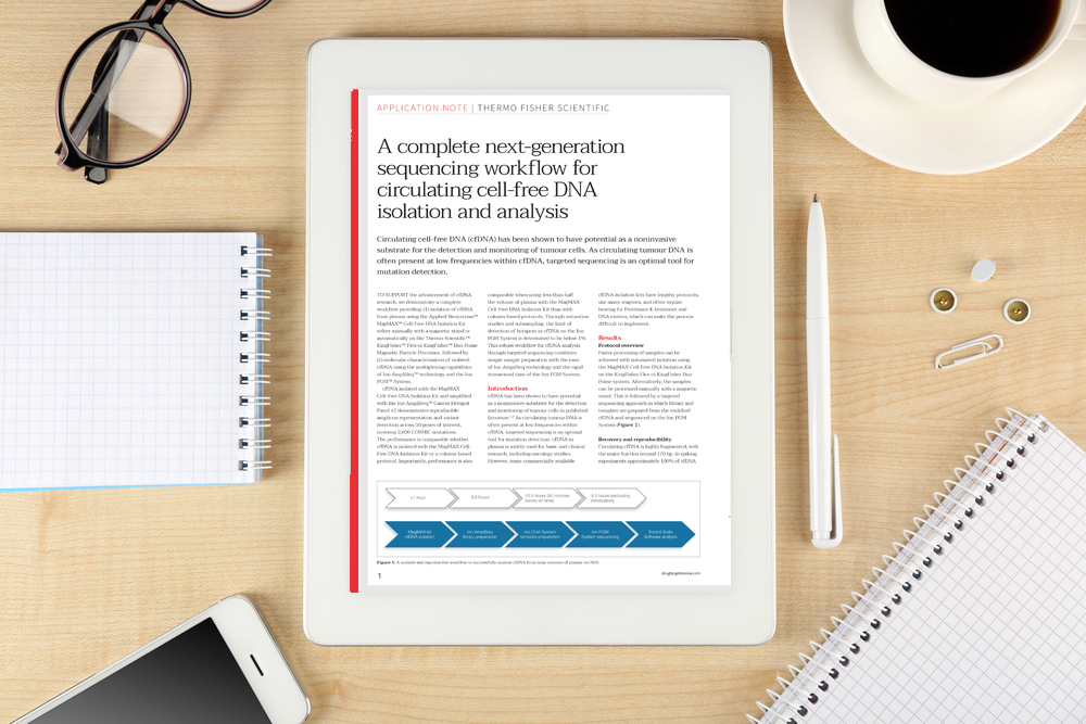Application note: A complete next-generation sequencing workflow for circulating cell-free DNA isolation and analysis