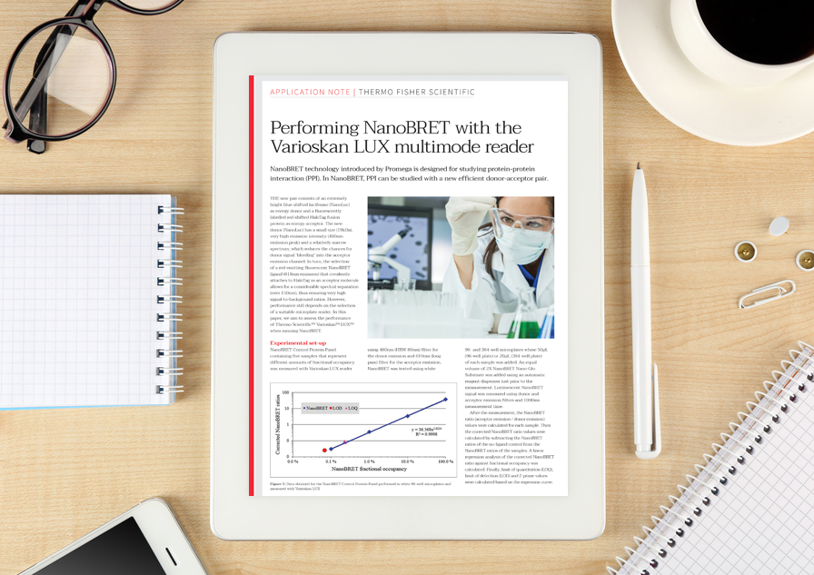 Application note: Performing NanoBRET with the Varioskan LUX multimode reader