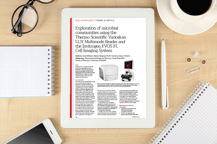 Thermo Fisher Application Note microbial communities biofilm digital issue #1 2017