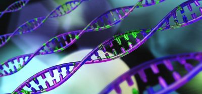multiple DNA strands with gene regions highlighted in green