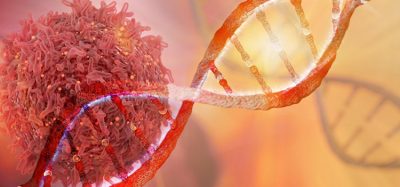 Image showing DNA strand and Cancer Cell