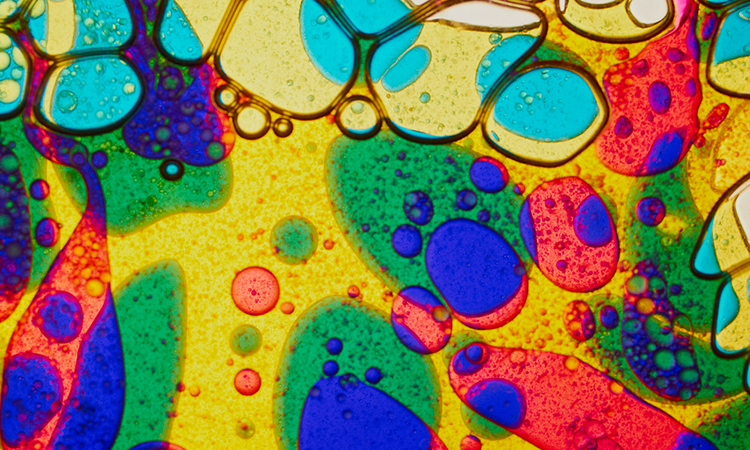 cells Background,Of,Colorful,Oil,Drops,In,Water