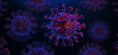 Coronavirus covid-19 under the microscope. 3D rendered illustration.