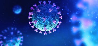 Coronavirus COVID-19 under the microscope. 3d illustration