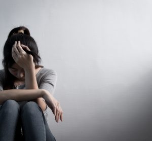 Woman with depression
