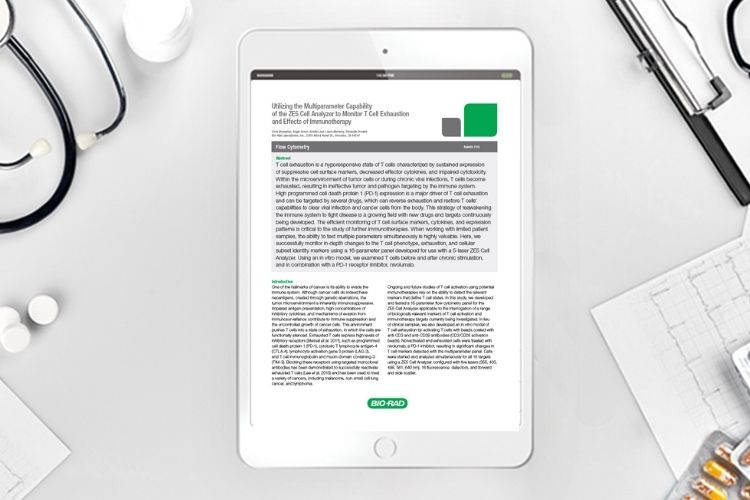 Bulletin: Utilising the multiparameter capability of the Ze5 Cell analyser to monitor T-cell exhaustion and effects of immunotherapy