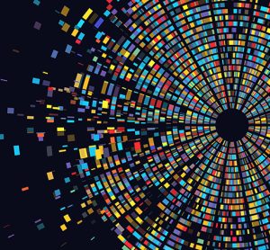 Dna test infographic. Genome sequence map. Chromosome architecture, molecule sequencing chart. Genetic and technology concept. Barcoding template for design vector illustration background
