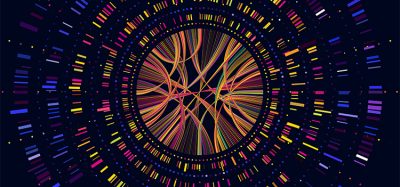 Genome data. Genetics sequence barcode visualisation, dna test and genetic medical sequencing map. Genomics genealogy sequencing data, chromosome architecture vector concept illustration