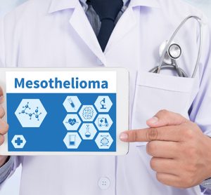 Image showing Mesothelioma Doctor holding digital tablet