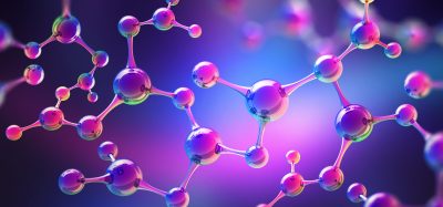 Abstract 3D illustration of colorful molecular structures connected by bonds, symbolizing protein–protein interactions and drug discovery research.