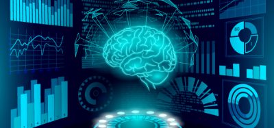 Brain diagnostic treatment low poly 3D HUD. Drug nootropic stimulant smart display. Medicine cognitive rehabilitation in Alzheimer disease and dementia doctor online vector illustration