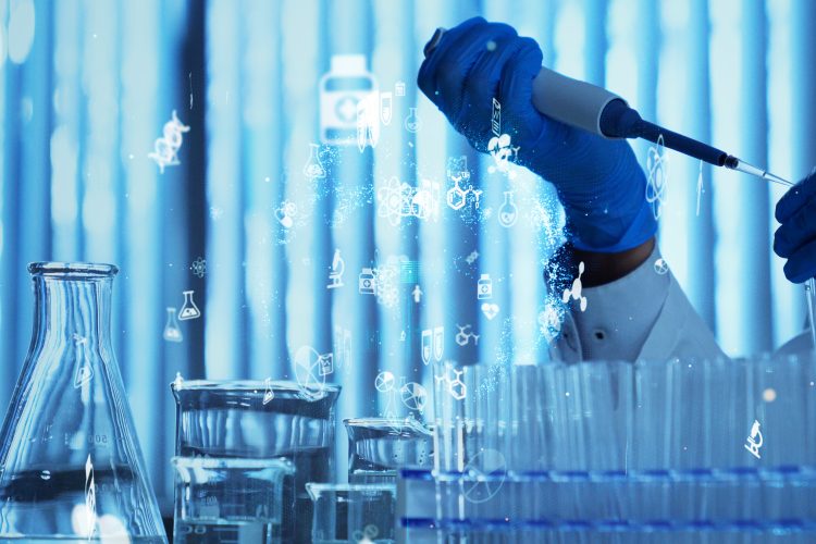 Science technology concept. Research and Development. Drug discovery.