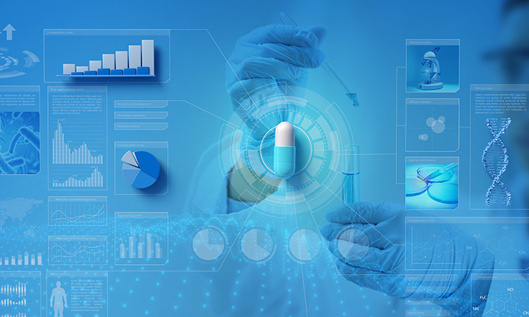 Infographic of of pharmaceutics research and development