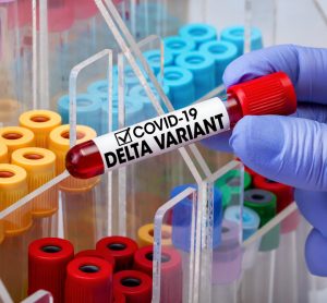 Blood test showing positive for COVID-19 Delta variant