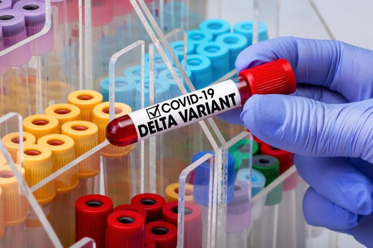 Blood test showing positive for COVID-19 Delta variant