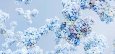 antibodies or immunoglobulin protein or enzyme Molecular structure, Chain of amino acids, biological concept, chemistry and biochemistry, DNA proteins, hydroxyproline, closeups formation, 3d render