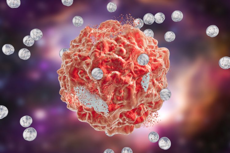 Nanoparticles attacking cancer tumour