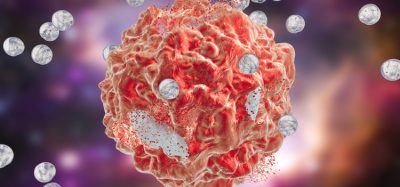 Nanoparticles attacking a cancer cell