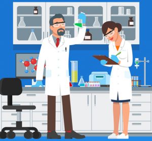 Scientists in lab
