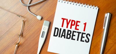 types 1 Diabetes. text on white paper in notebook near stethoscope